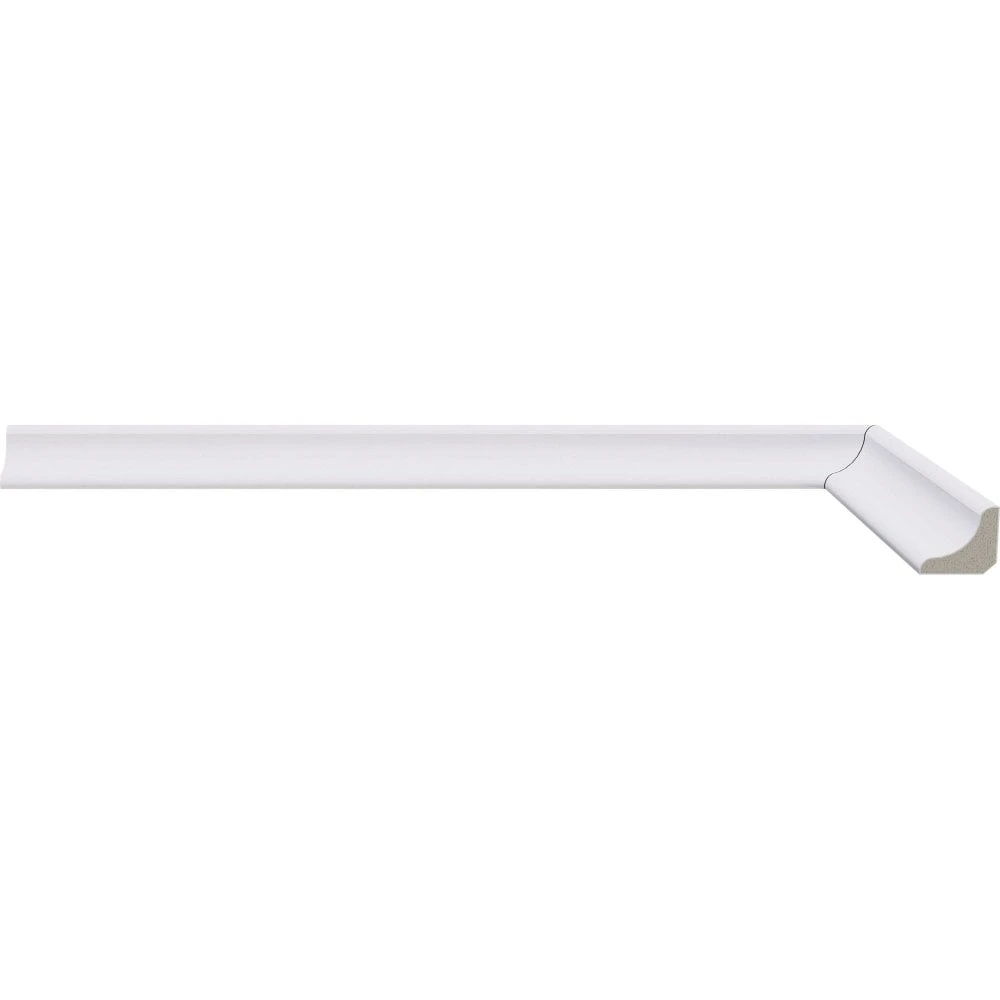 Leader 2.4m White Gloss Wrapped Half Round Moulding Moulding (120116) 2 Leader 2.4m White Gloss Wrapped Half Round Moulding Moulding (120116) - Image 2