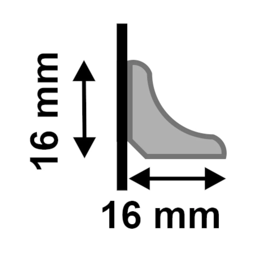 Leader 2.4m White Gloss Wrapped Half Round Moulding Moulding (120116) 3 Leader 2.4m White Gloss Wrapped Half Round Moulding Moulding (120116) - Image 3