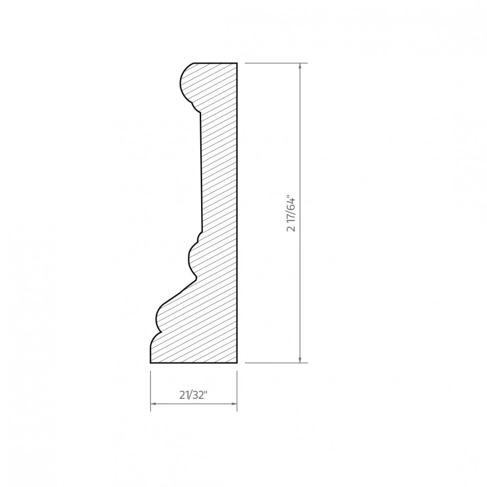 Leader 2.4m White Primed Architrave Moulding (120097) 2 Leader 2.4m White Primed Architrave Moulding (120097) - Image 2