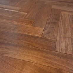 Liberty Floors American Black Walnut - Herringbone Parquet 14mm Engineered Real Wood Flooring (219505) -Flooring Discount Store american black walnut herringbone parquet 14mm engineered real wood flooring 219505 p85876 196399 image