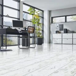 Liberty Floors Antique White - Lustre 8mm Laminate Flooring (217792)