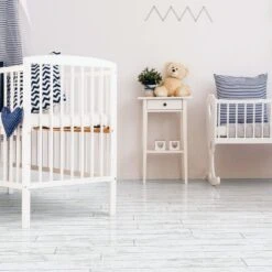 Liberty Floors Antique White - Lustre 8mm Laminate Flooring (217792) -Flooring Discount Store antique white lustre 8mm laminate flooring 217792 p84874 196376 image