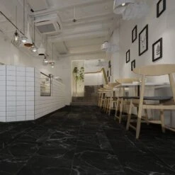 Liberty Floors Black Marble - Prima 5mm Rigid Core Vinyl Flooring (246858) 8 Liberty Floors Black Marble - Prima 5mm Rigid Core Vinyl Flooring (246858) -Flooring Discount Store black marble prima 5mm rigid core vinyl flooring 246858 p106426 220760 image