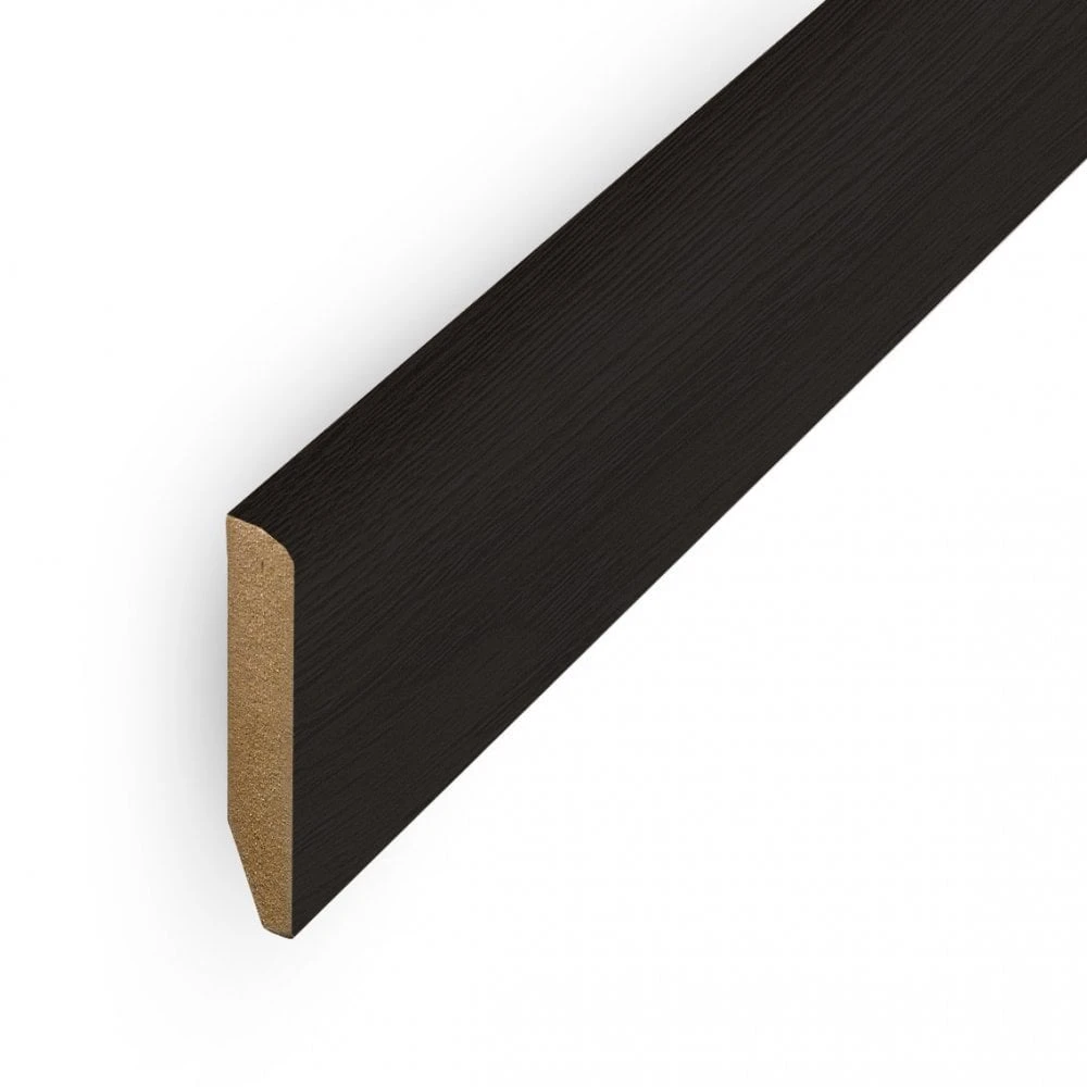 Leader Black Pencil Round Laminate Skirting Board (2.4m) 1 Leader Black Pencil Round Laminate Skirting Board (2.4m)