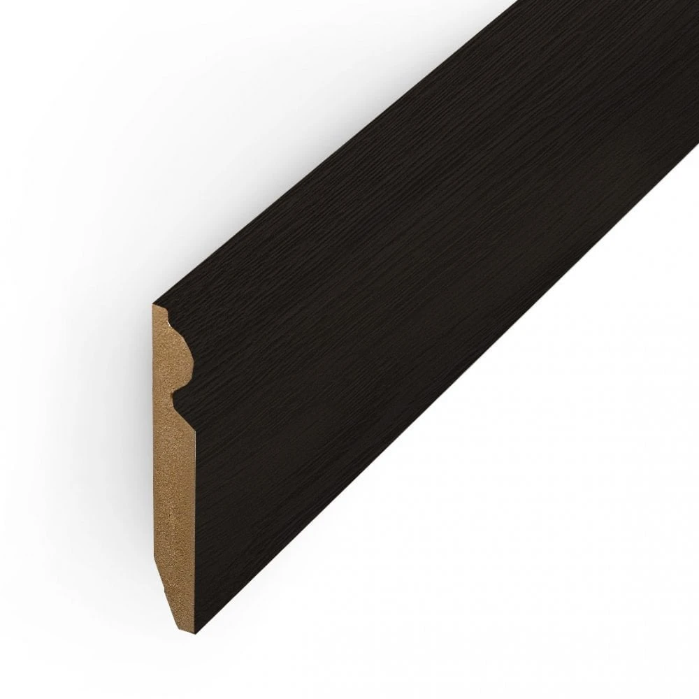 Leader Black Torus Laminate Skirting Board (2.4m) 1 Leader Black Torus Laminate Skirting Board (2.4m)