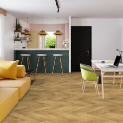 Liberty Floors Caramel Oak - Manor Herringbone Parquet 14mm Engineered Real Wood Flooring (249869) -Flooring Discount Store caramel oak manor herringbone parquet 14mm engineered real wood flooring 249869 p108536 242856 image