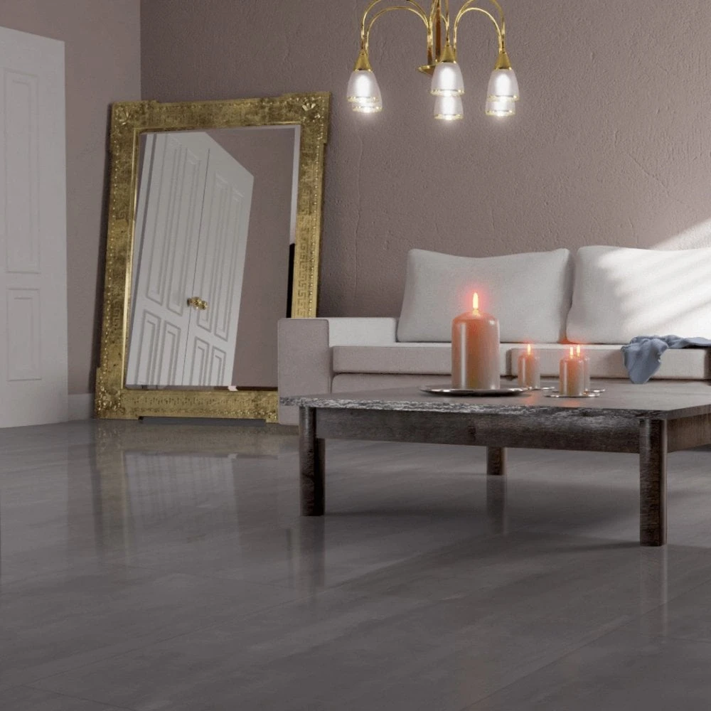 Liberty Floors Chania Cinzento - Lustre Stone 8mm High Gloss Laminate Flooring (225704) 1 Liberty Floors Chania Cinzento - Lustre Stone 8mm High Gloss Laminate Flooring (225704)