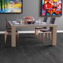 Liberty Floors Charcoal Grey - Lustre 8mm High Gloss Laminate Flooring (217056) -Flooring Discount Store charcoal grey lustre 8mm high gloss laminate flooring 217056 p84205 187691 image