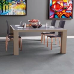 Liberty Floors Concrete Grey - Lustre 8mm High Gloss Laminate Flooring (217057) -Flooring Discount Store concrete grey lustre 8mm high gloss laminate flooring 217057 p84206 187680 image