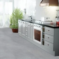 Liberty Floors Concrete Grey - Lustre 8mm High Gloss Laminate Flooring (217057) -Flooring Discount Store concrete grey lustre 8mm high gloss laminate flooring 217057 p84206 187682 image