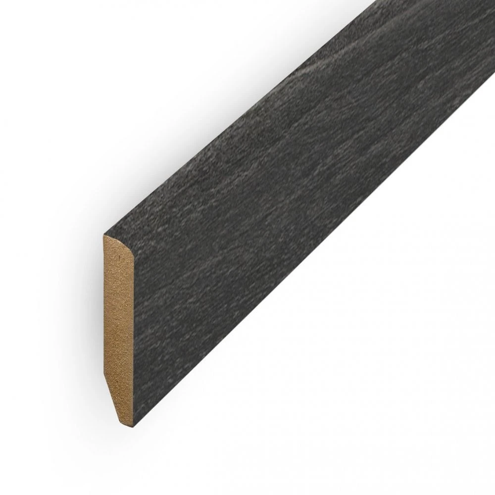 Leader Dark Grey Pencil Round Laminate Skirting Board (2.4m) 1 Leader Dark Grey Pencil Round Laminate Skirting Board (2.4m)