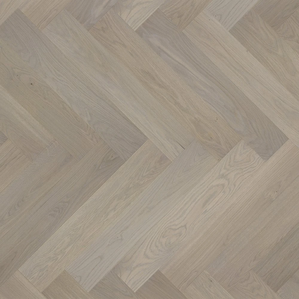 Liberty Floors Grey Mist Oak - Manor Herringbone Parquet 14mm Engineered Real Wood Flooring (249870) 2 Liberty Floors Grey Mist Oak - Manor Herringbone Parquet 14mm Engineered Real Wood Flooring (249870) - Image 2