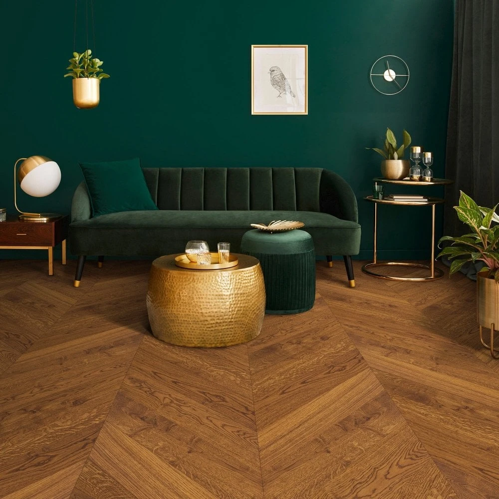 Liberty Floors Honey Oak - Chevron 15mm Engineered Real Wood Flooring (249206) 3 Liberty Floors Honey Oak - Chevron 15mm Engineered Real Wood Flooring (249206) - Image 3
