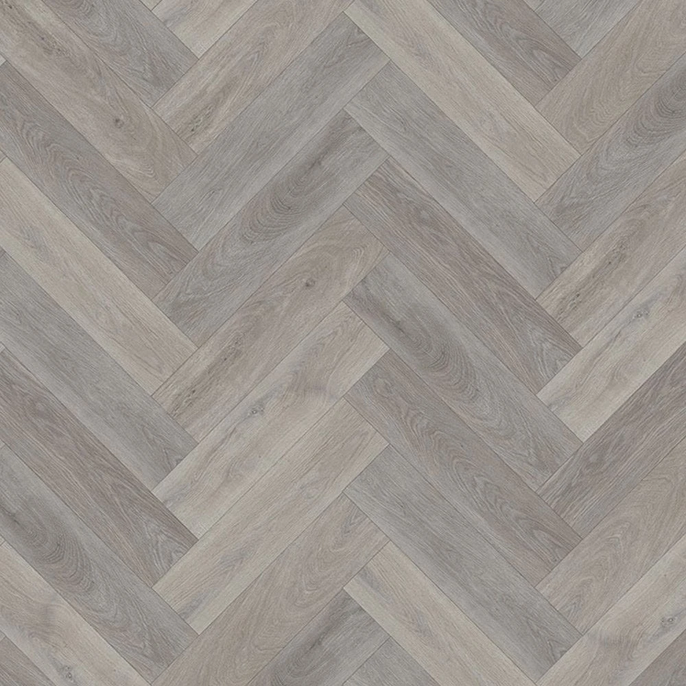 Liberty Floors Light Grey Oak - Herringbone SPC 5.5mm Rigid Core Vinyl Flooring (219444) 3 Liberty Floors Light Grey Oak - Herringbone SPC 5.5mm Rigid Core Vinyl Flooring (219444) - Image 3