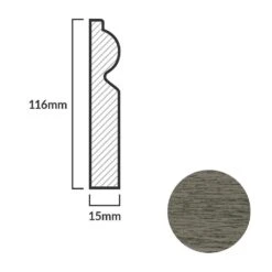 Leader Medium Grey Torus Laminate Skirting Board (2.4m) 9 Leader Medium Grey Torus Laminate Skirting Board (2.4m) -Flooring Discount Store medium grey torus laminate skirting board 2 4m p84930 191868 image