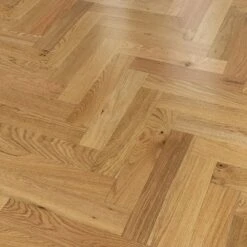 Liberty Floors Natural Oak - Herringbone Parquet 14mm Engineered Real Wood Flooring (219384) -Flooring Discount Store natural oak herringbone parquet 14mm engineered real wood flooring 219384 p85832 201389 image