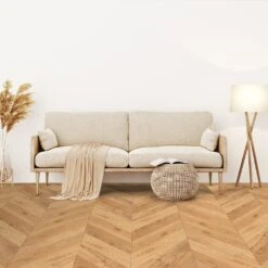 Liberty Floors Natural Oak Oiled - Chevron 15mm Engineered Real Wood Flooring (249204) -Flooring Discount Store natural oak oiled chevron 15mm engineered real wood flooring 249204 p108330 236671 image