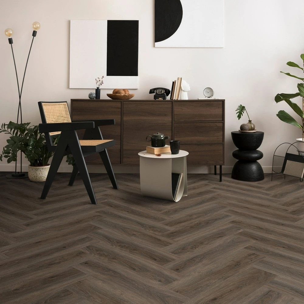 Liberty Floors New Forest Oak - Lifestyle SPC Herringbone 5.5mm Rigid Core Vinyl Flooring (307817) 1 Liberty Floors New Forest Oak - Lifestyle SPC Herringbone 5.5mm Rigid Core Vinyl Flooring (307817)
