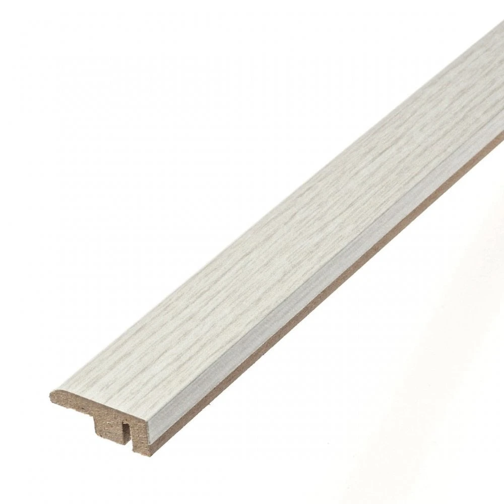 Leader Off-White Laminate End Profile Door Bar (1m) 1 Leader Off-White Laminate End Profile Door Bar (1m)