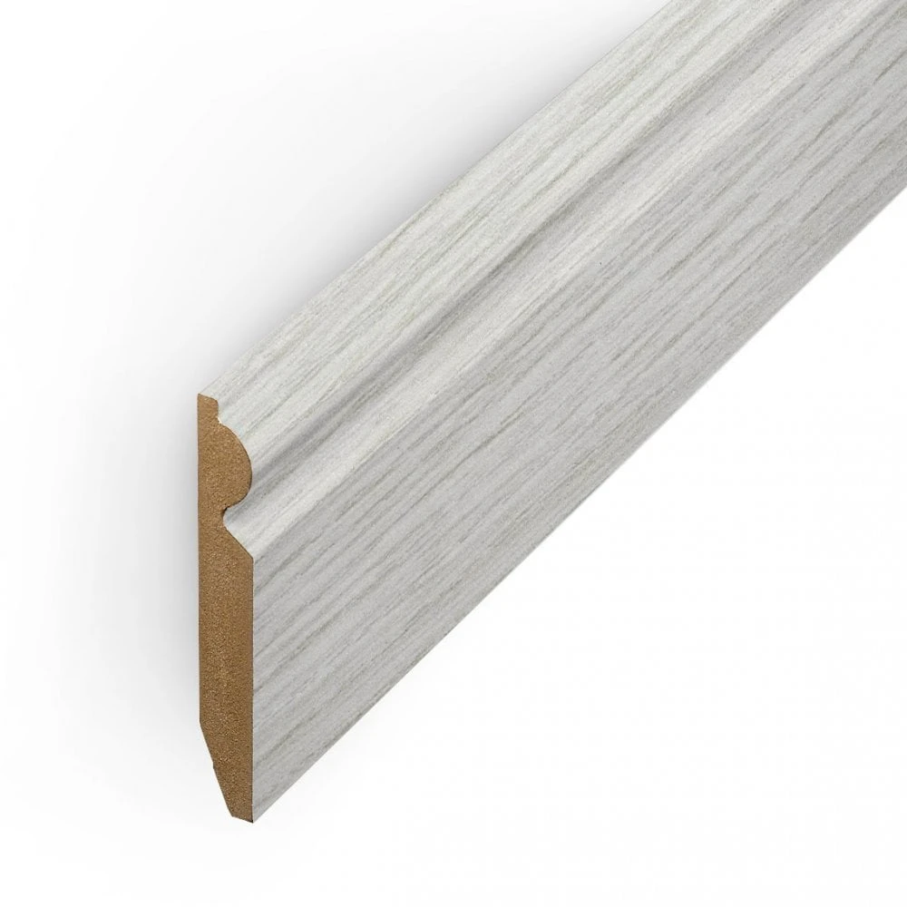 Leader Off-White Torus Laminate Skirting Board (2.4m) 1 Leader Off-White Torus Laminate Skirting Board (2.4m)
