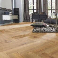 Flooring Discount Store 15 Kronotex Pisa Oak - Herringbone 8mm Laminate Flooring (222941)