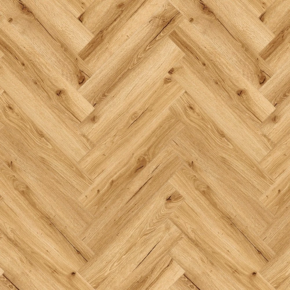 Liberty Floors Rustic Oak - Lifestyle SPC Herringbone 5.5mm Rigid Core Vinyl Flooring (305105) 2 Liberty Floors Rustic Oak - Lifestyle SPC Herringbone 5.5mm Rigid Core Vinyl Flooring (305105) - Image 2