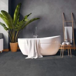 Liberty Floors Slate Black Stone - Premium Plus 6mm Rigid Core Vinyl Flooring (221002) -Flooring Discount Store slate black stone premium plus 6mm rigid core vinyl flooring 221002 p87274 202701 image