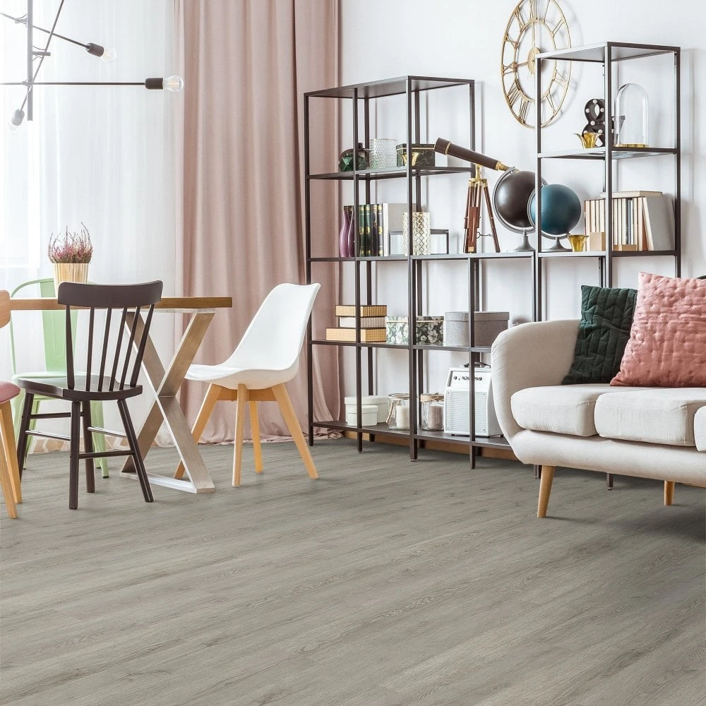 Liberty Floors Steel City Grey - Impressive 6mm Rigid Core Vinyl Flooring (315581) 2 Liberty Floors Steel City Grey - Impressive 6mm Rigid Core Vinyl Flooring (315581) - Image 2