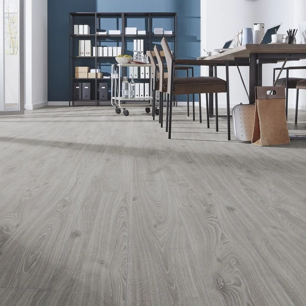 Kronotex Timeless Grey Oak - Robusto Villa 12mm Laminate Flooring (217736) 3 Kronotex Timeless Grey Oak - Robusto Villa 12mm Laminate Flooring (217736) - Image 3