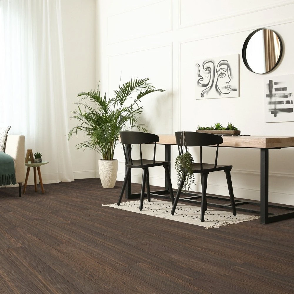 Kronotex Tuscany Walnut - Exquisite 8mm Laminate Flooring (160195) 1 Kronotex Tuscany Walnut - Exquisite 8mm Laminate Flooring (160195)