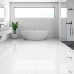 Liberty Floors White - Lustre SPC 6mm Rigid Core Vinyl Flooring (250941) -Flooring Discount Store white lustre spc 6mm rigid core vinyl flooring 250941 p109179 237951 image