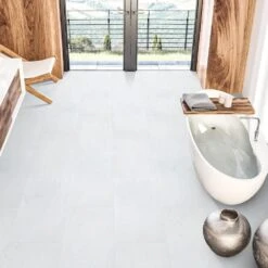 Liberty Floors White Marble - Lustre SPC 6mm Rigid Core Vinyl Flooring (249747) -Flooring Discount Store white marble lustre spc 6mm rigid core vinyl flooring 249747 p108421 236352 image